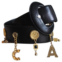 Escada Belt with gold pendants