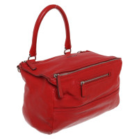 Givenchy Pandora Bag Medium Leer in Rood