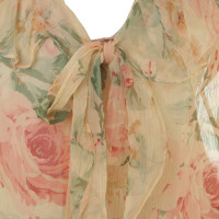 Ralph Lauren Zijden blouse met een bloemmotief