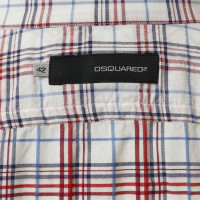 Dsquared2 Camicia in cotone con Plaid