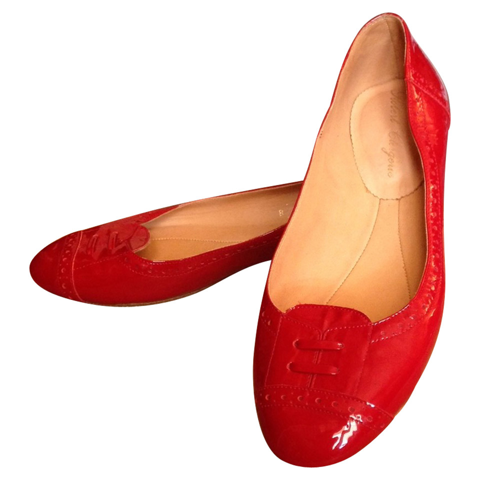 Robert Clergerie ballerine verniciate rosse 