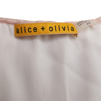 Alice + Olivia Seidenkleid in Nudetönen