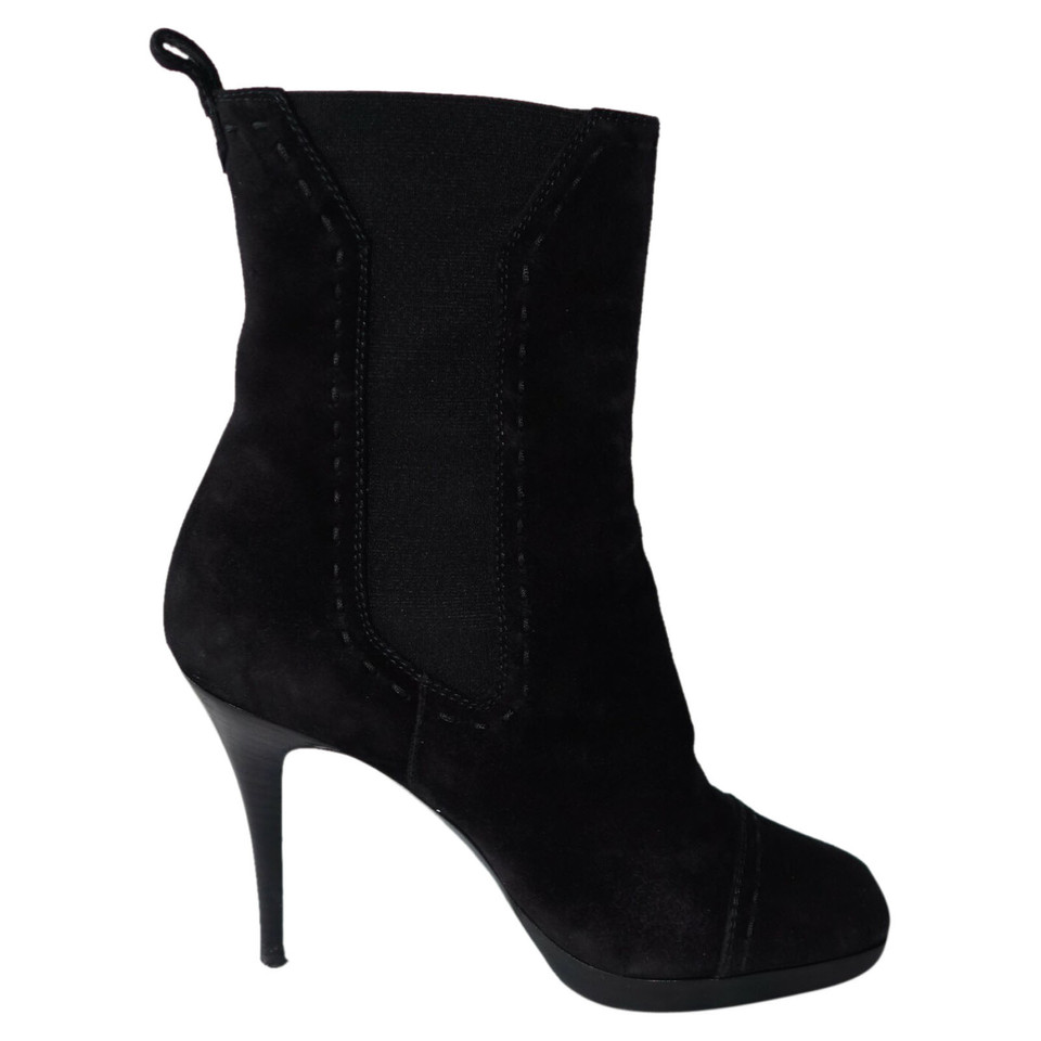 Yves Saint Laurent Bottines en Daim en Noir