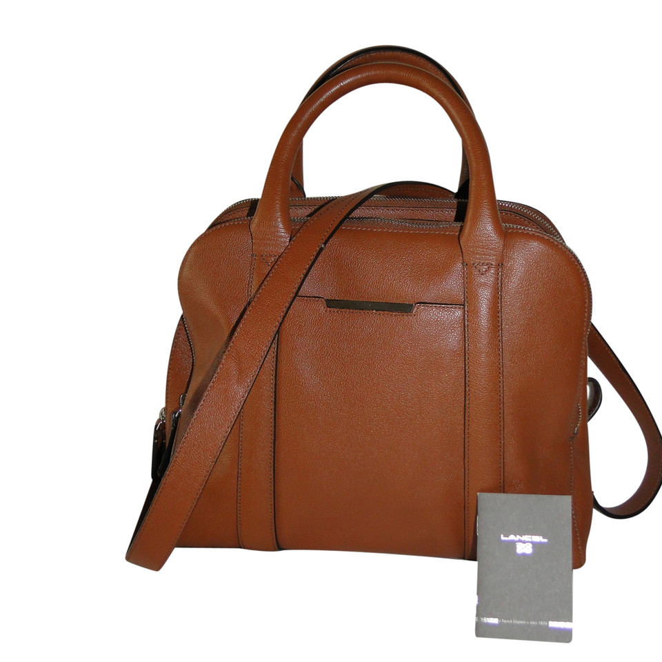 Lancel Handtasche aus Leder in Braun