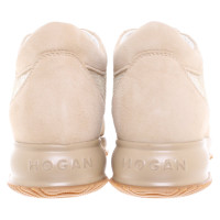 Hogan Sneakers aus Wildleder in Beige