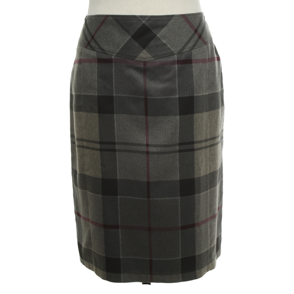 Barbour skirt with checked pattern