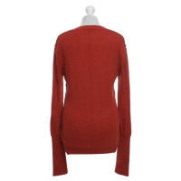 Allude Cashmere sweater in rust red