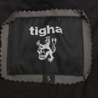 Andere Marke Tigha - Lederjacke in Grau