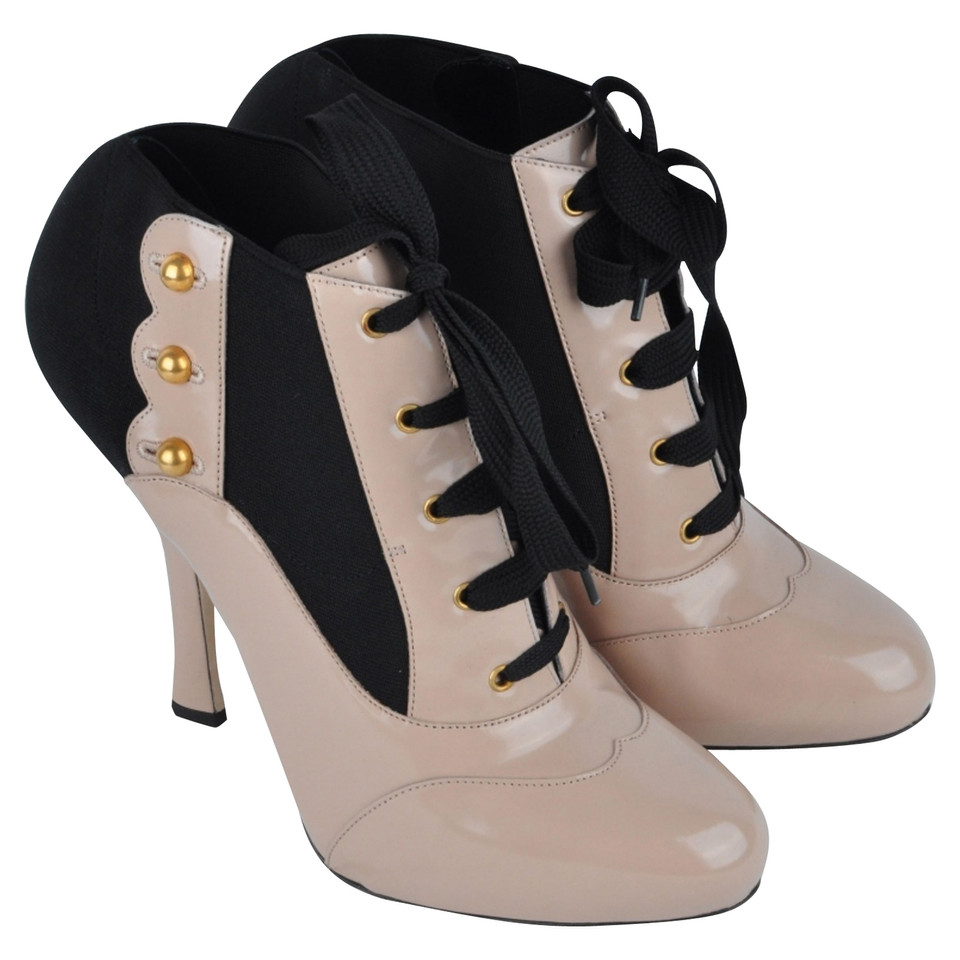 Dolce & Gabbana RUNWAY Baroque Boots Beige