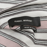 Isabel Marant blouse rayée écru / rose