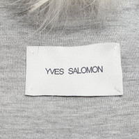 Yves Salomon Weste aus Pelz in Creme