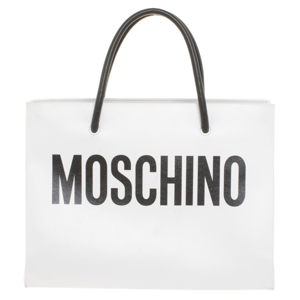 Moschino Handbag in black and white