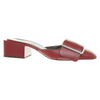 Jil Sander Sandals in bright Bordeaux