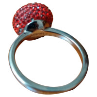 Swarovski Ring aus Stahl in Rot
