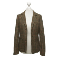 Etro Cashmere blazer with check pattern