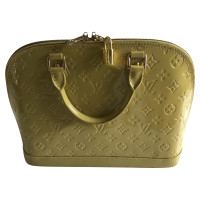 Louis Vuitton Alma MM36 Patent leather in Yellow