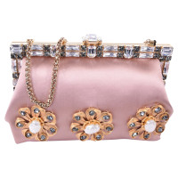 Dolce & Gabbana Handtasche aus Seide in Rosa / Pink