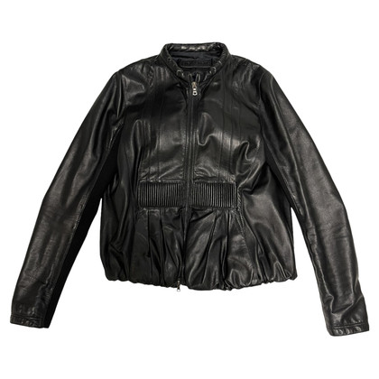 Neil Barrett Jacket/Coat Leather in Black