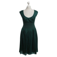René Lezard Dress Silk in Green