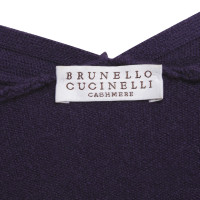 Brunello Cucinelli Cardigan corto in viola