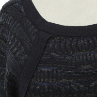 Chanel Robe en tricot bleu