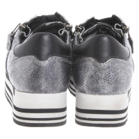 Kennel & Schmenger Lace-up shoes Leather in Silvery
