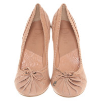 Christian Dior Pumps/Peeptoes Leather in Nude