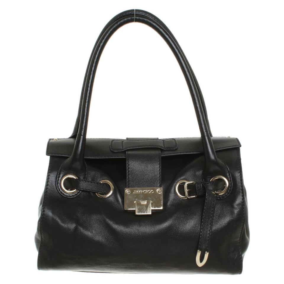 Jimmy Choo Handbag Leather in Black