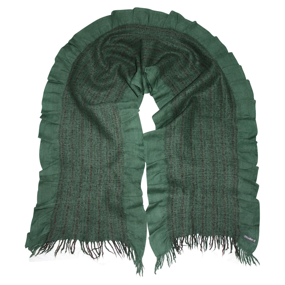 Faliero Sarti Scarf/Shawl Wool in Green