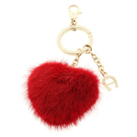 Aigner Key ring with fur trim