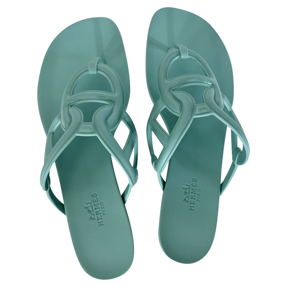 Hermès Sandals in Turquoise