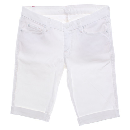 7 For All Mankind Short en Coton en Blanc