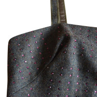 Miu Miu Embroidered Tweed Corsage brown