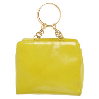Versace Handtasche aus Leder in Gelb