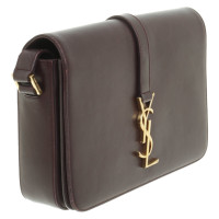 Yves Saint Laurent Shoulder bag Leather in Bordeaux