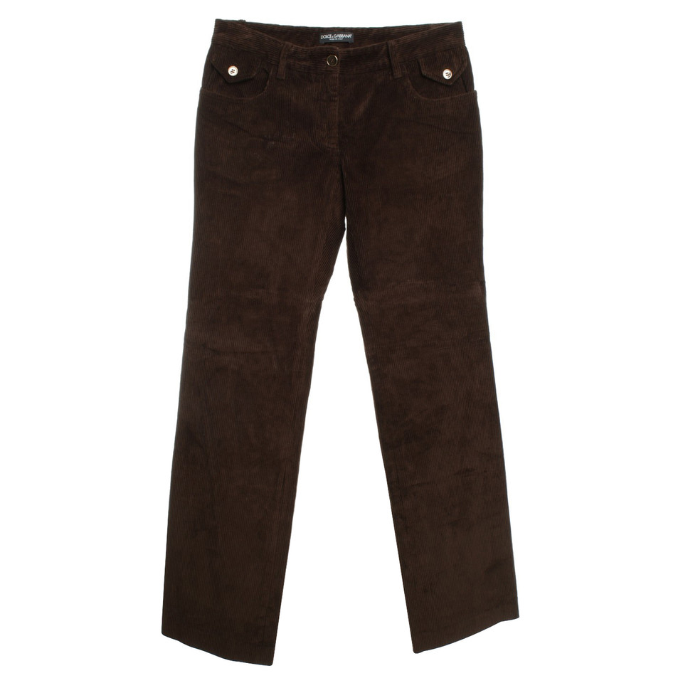Dolce & Gabbana Cord-trousers in brown