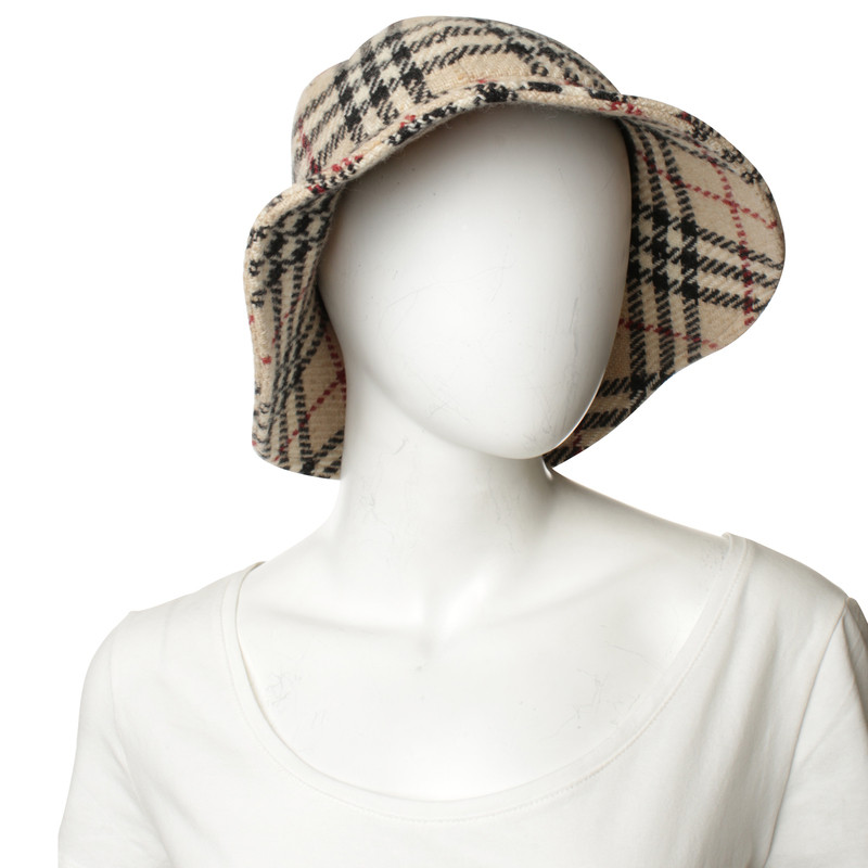 Burberry Hat with Plaid