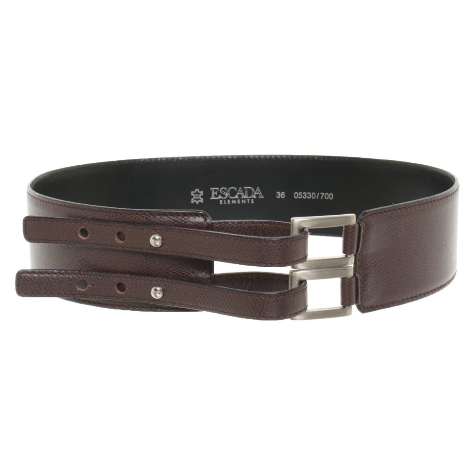 Escada Riem Leer in Bruin