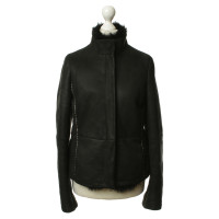 Pollini Suede jacket in black