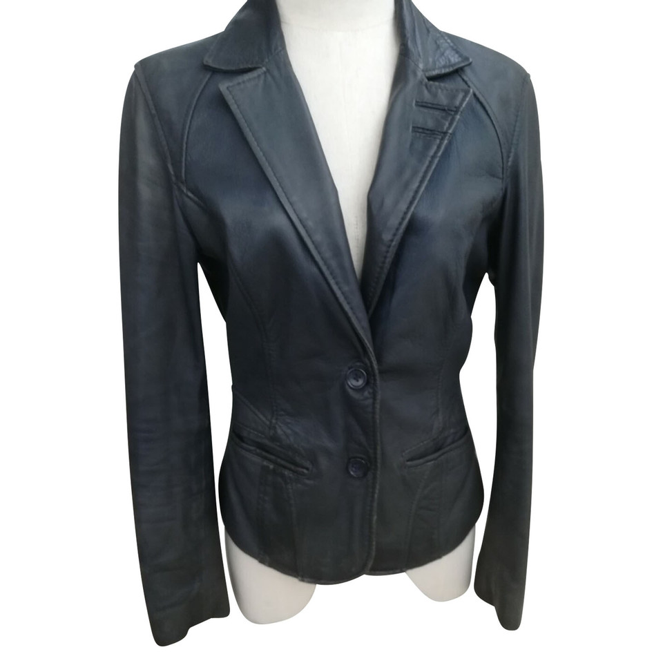 Arma Blazer aus Leder in Blau