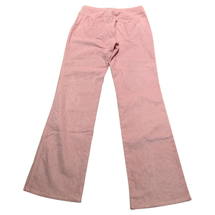 Escada Paire de Pantalon en Coton en Rose/pink
