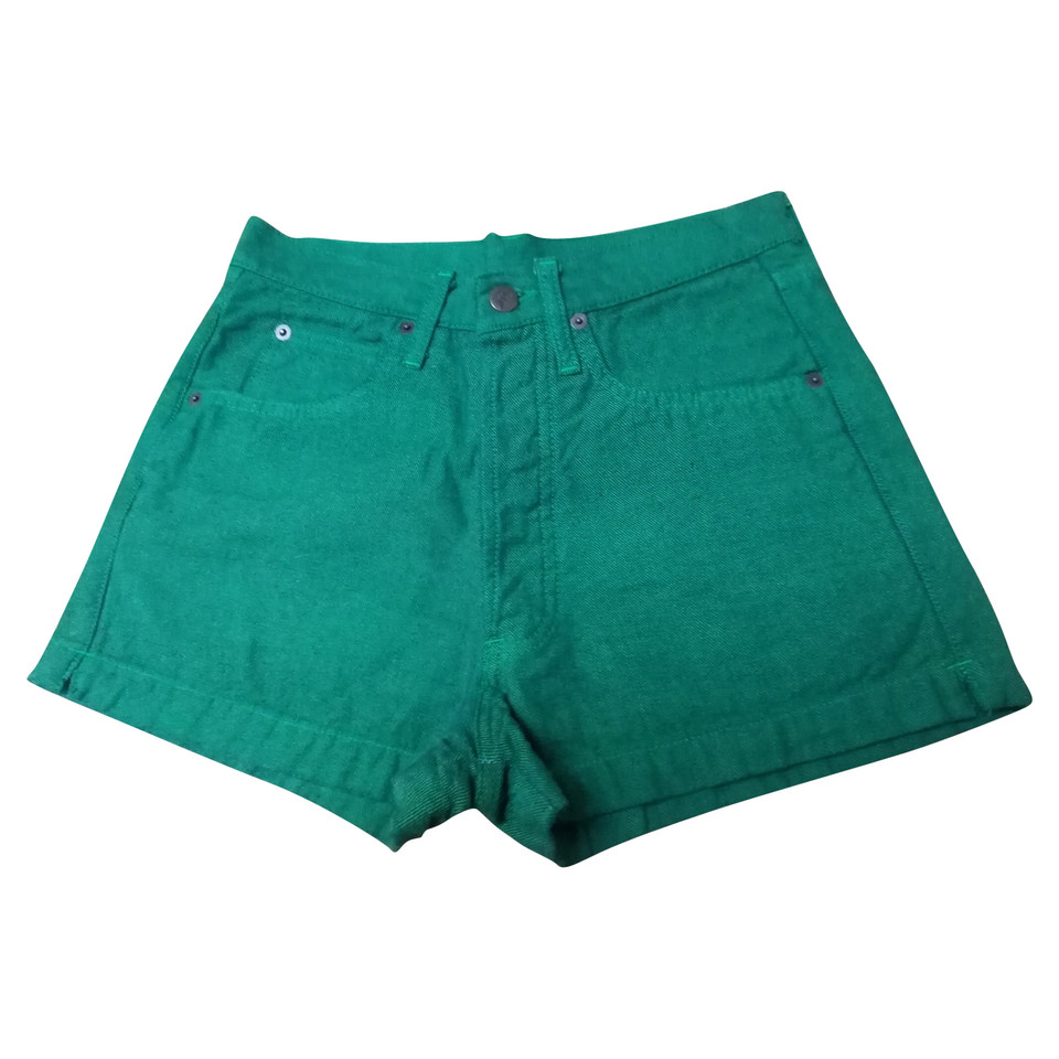 Armani Jeans Short en Coton en Vert