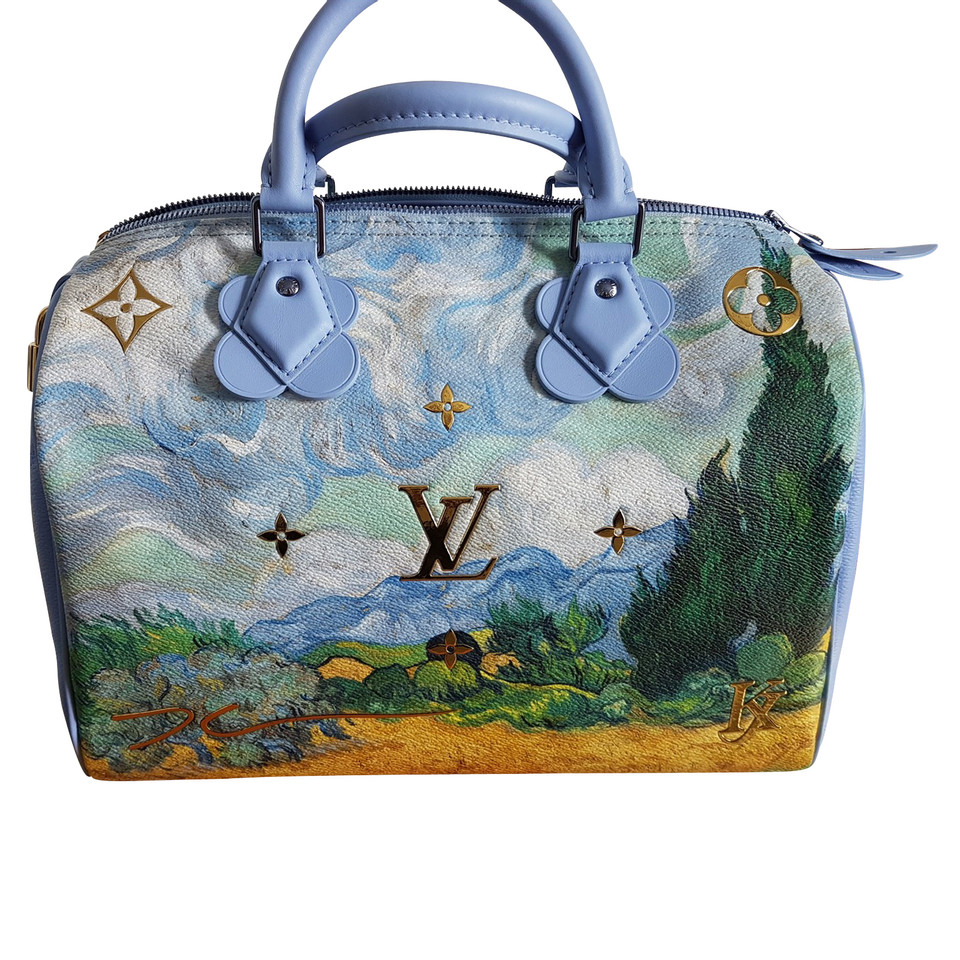 LOUIS VUITTON Masters Speedy 30 Bag M43314 Van Gogh Jeff Koons Purse Auth  New