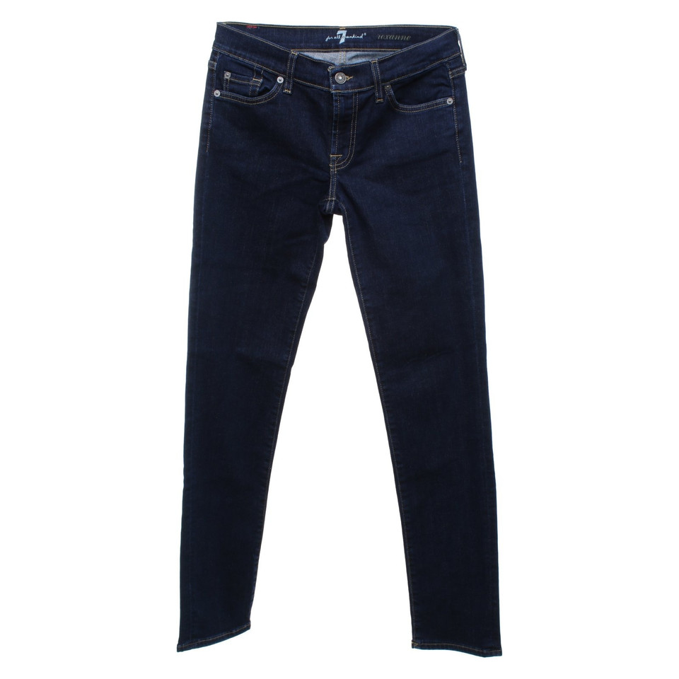 7 For All Mankind Dunkelblaue Jeans