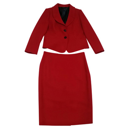 Elena Mirò Suit Wool in Red