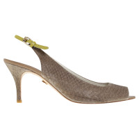 Schumacher Slingback Peeptoes in Khaki