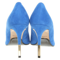 Balmain Pumps/Peeptoes en Daim en Bleu