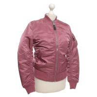 Other Designer Alpha Industries Bomber Jacket in blush pink