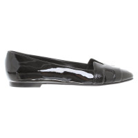 Hermès Slippers/Ballerinas Patent leather in Black