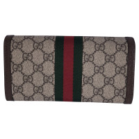 Gucci Tasje/Portemonnee Leer in Beige